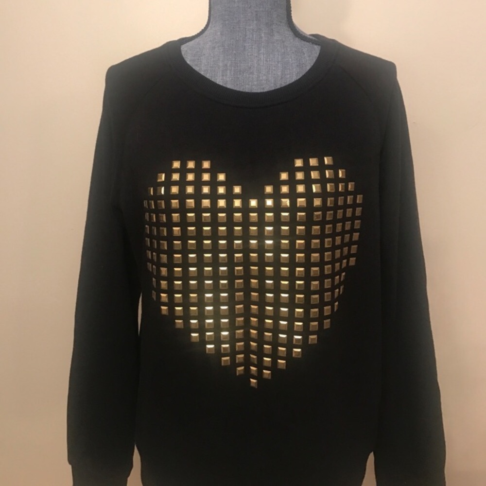 Forever 21 gold heart sweater